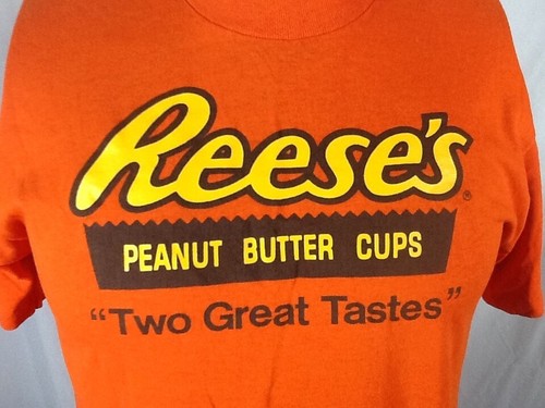 Vintage Reese’s Peanut Butter Cups (Large) Single Stitch “Two Great Tastes” Tee - Picture 3 of 5