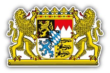 Bavaria Germany Coat Of Arms Car Bumper Sticker Decal ''SIZES''