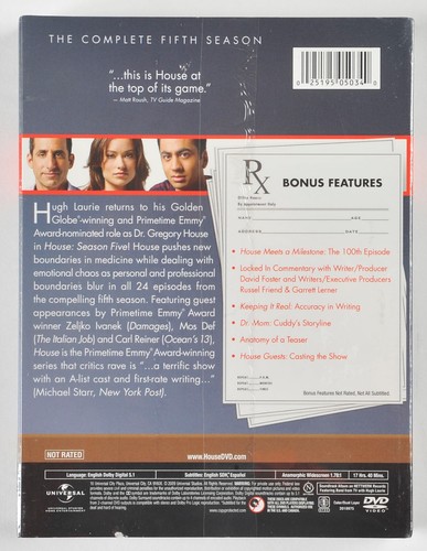 House MD TV Series DVDs Complete Seasons 1-5 NEW Sealed - Foto 6 di 6