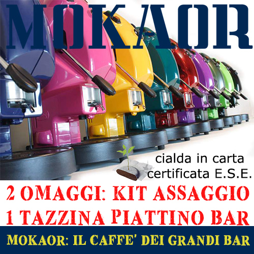 Macchina caffè Didiesse Frog Revolution + kit 15 cialde MOKAOR + Tazzina omaggio