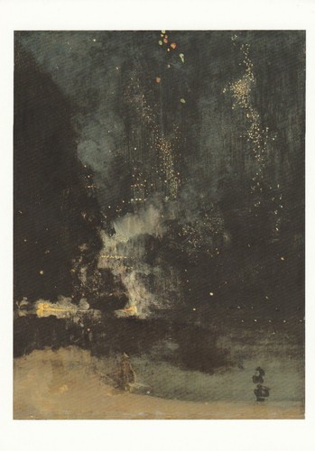 NOCTURNE IN BLACK AND GOLD By James Michael Whistler, Art - Vintage POSTCARD