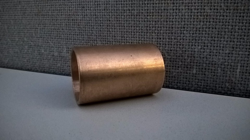 Oilite Bronze Bushing - 7/16" ID X 5/8" OD X 1" Length, Brass Material, Made In USA