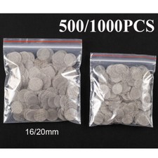 500/1000Pcs Pipe Screens Stainless Steel Tobacco Smoking Pipe Filters 16/20mm