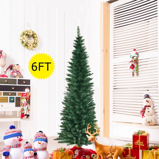 6ft & 7ft Artificial Christmas Trees (Un-Lit), Artificial ...