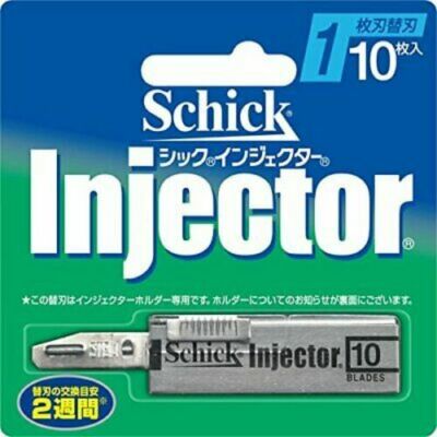 Schick Injector SII-10 1 Blade Type Refill 10 Blades Shaving Men's ...