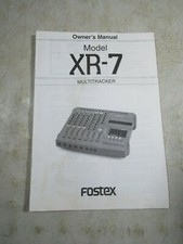 Vintage 1994 Fostex XR-7 Multitracker Multi Track Tape Recorder Studio Manual