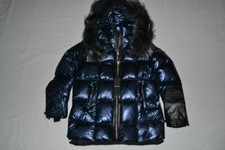 Authentic Rudsak Womens Takada  Blue Down Fur Jacket  Gloves  All Sizes  New