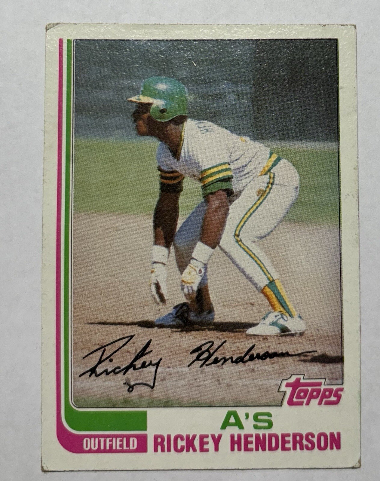 1982 Topps #610 Rickey Henderson Oakland Athletics HOF  Lower Grade