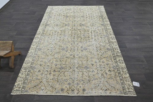 Oushak Turkish Vintage Rug 5x8 Kilim Rug Anatolian Handmade Boho Decor BEIGE