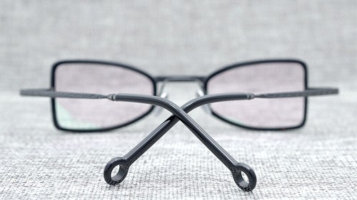 Cat Eye Matel Eyeglass Frames Lightweight Vintage Hand-made Glasses Unisex Weird - Picture 5 of 42