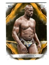 WWE Titus O'Neil #71 2019 Topps Undisputed Gold Parallel Card SN 4 of 10