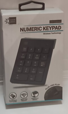 USB 2.4GHz Wireless Numeric Keypad  Case Logic 18 Key-NEW