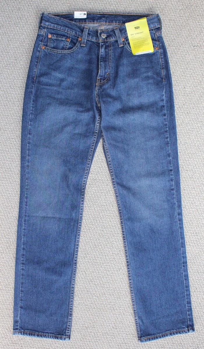 Levi's 514 Straight MEN'S JEANS • 30x32 • medium wash SPIDER CRAB