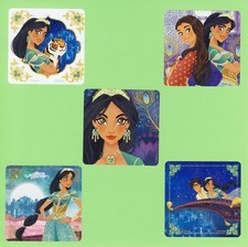 10 Disney Princess Jasmine Large Stickers - Party Favors - Rewards - Aladdin