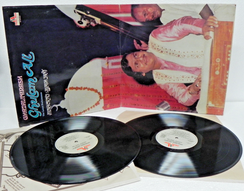 Ghulam Ali Ghazal Tarash LP 2 Vinyl Record Set Rare 1983 Bollywood Indian VG+ - Picture 2 of 12