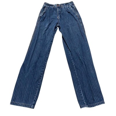 Vintage 70s Brittania Striped Denim Jeans Size 3