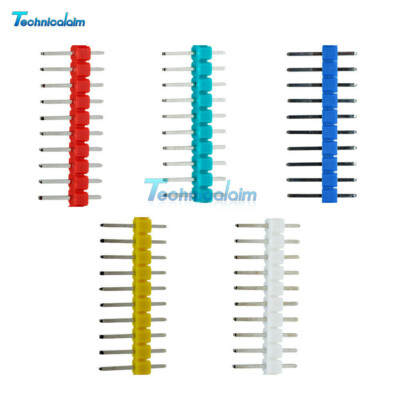 10PCS One Single Row 40Pin 2.54mm Straight Male Header Strip Socker Breakable