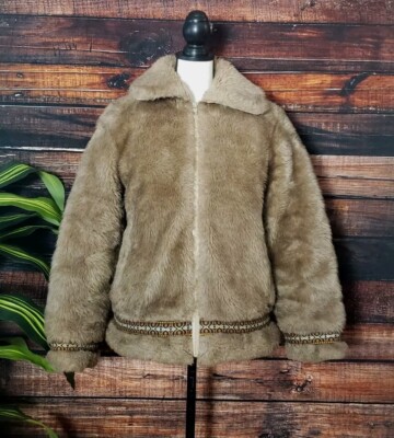 Hansa Branta Stearns Parka Size Large Faux Fur Goose Down Coat 