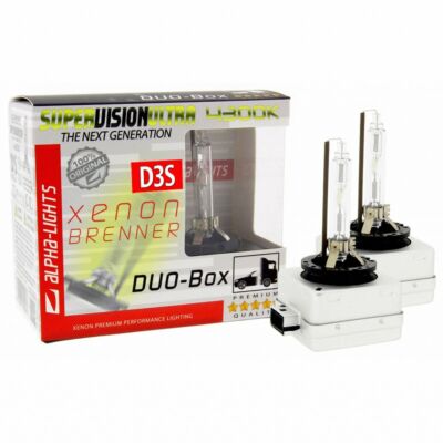 ALPHA-Lights Xenon Brenner D3S 4300K SUPER VISION ULTRA Single 1-Lampe