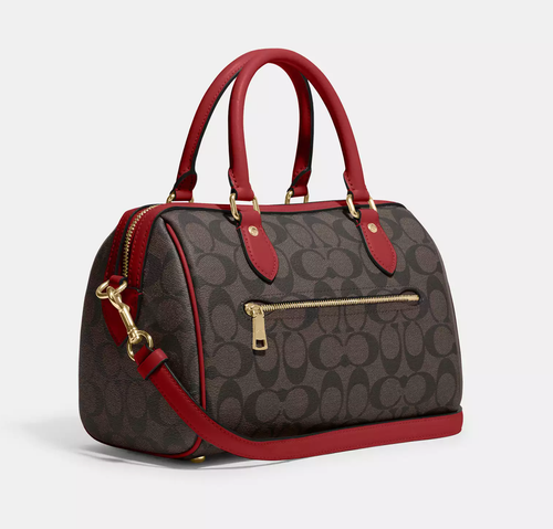 Cartera Coach Rowan nueva con etiquetas en lona exclusiva 2024 nueva CP089/CH317/CV961/CH280 - Imagen 89 de 185