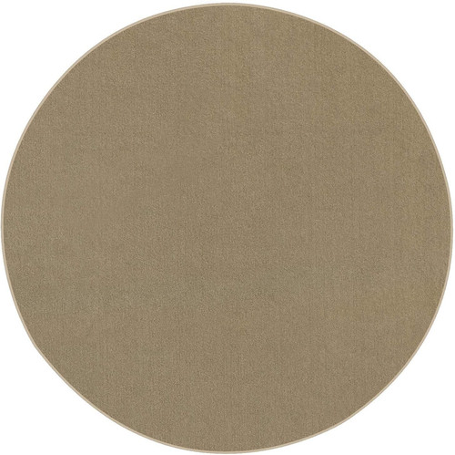 Indoor/Outdoor Area Rug – 2 ft. Round, Beige, Floor Rug for Patios, Garden, D...