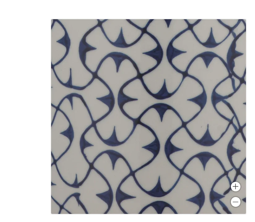 Lámpara de Mesa Cerámica Olina, Base Cerámica Azul y Blanco, Bombilla LED de 3 Vías Foto 4 de 4