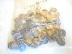 120  Indian head buffalo nickels huge lot no dates very faint faint dates culls