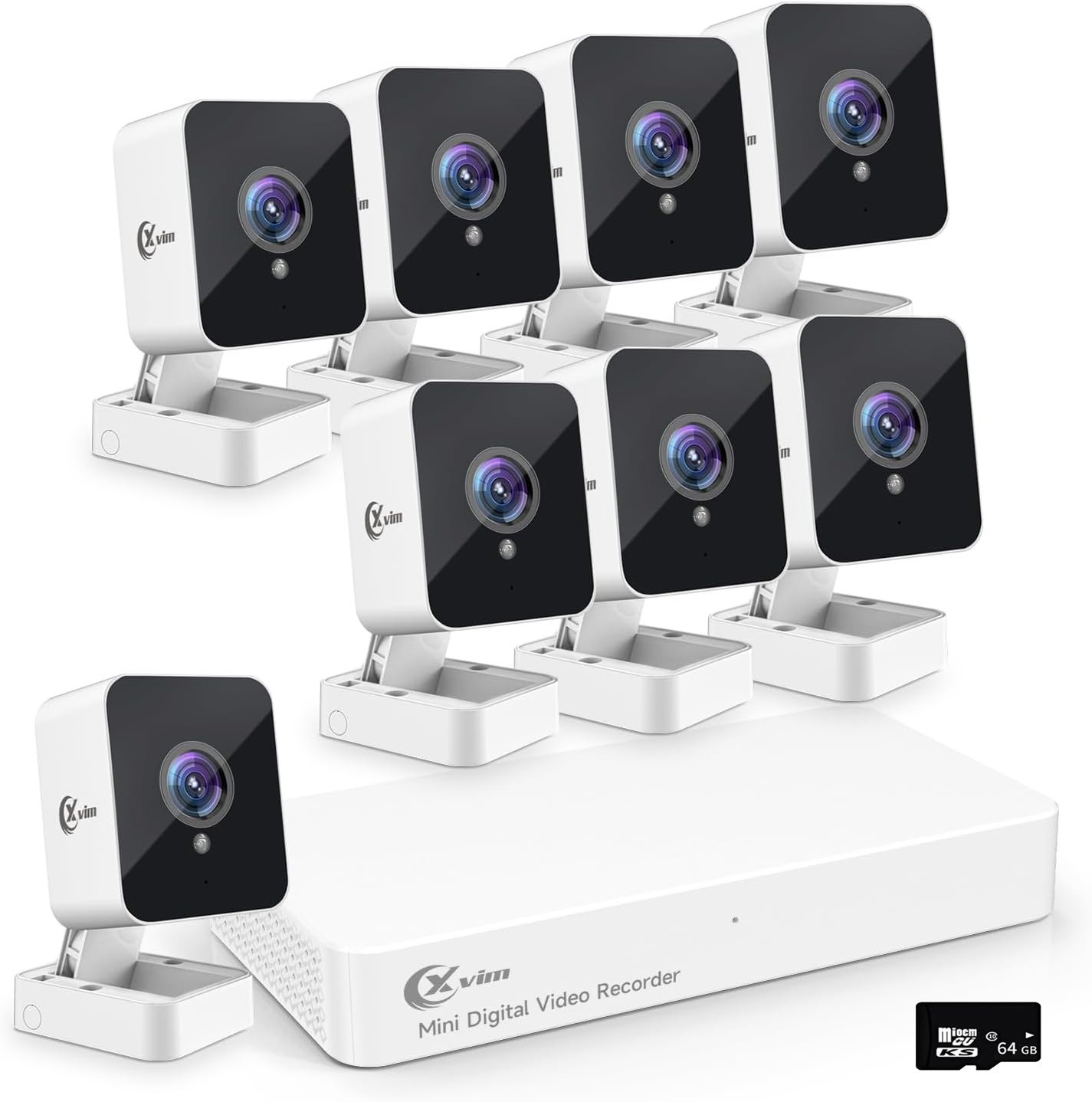 XVIM 1080P Security Camera System 8CH DVR Outdoor IP CCTV Sy