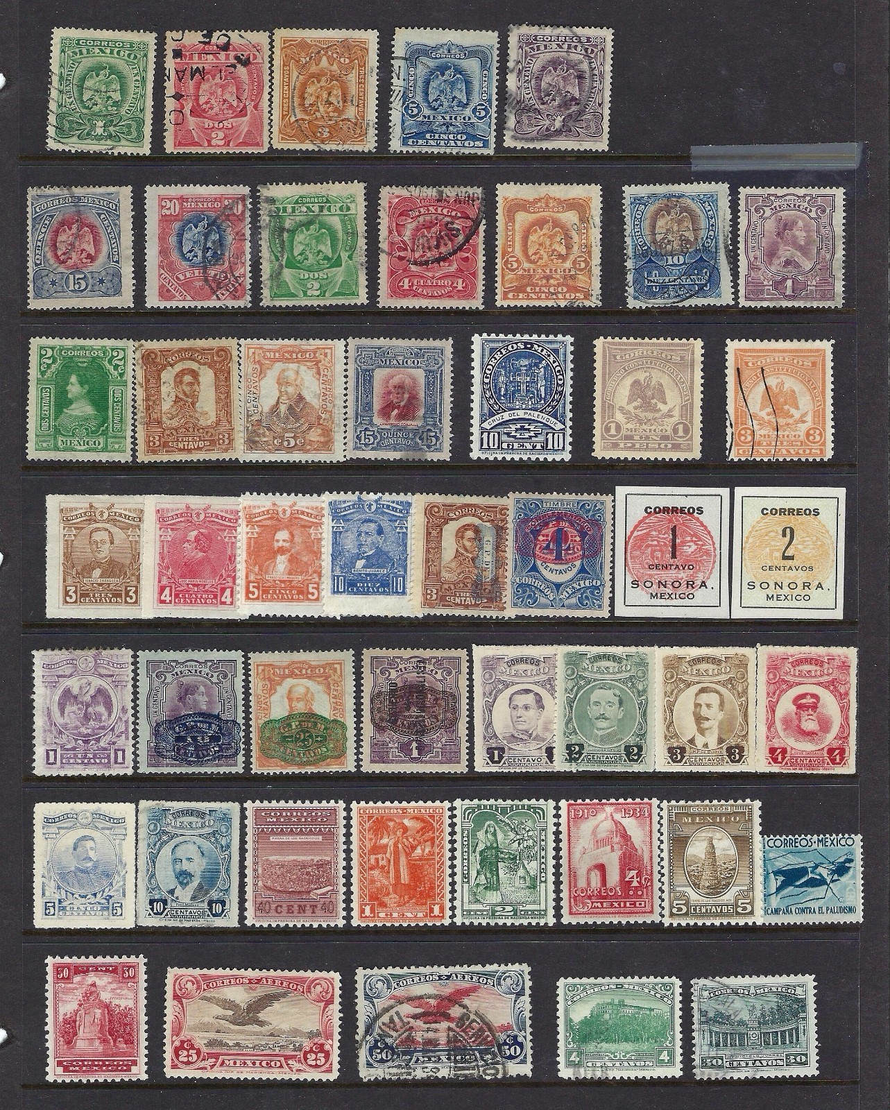 MEXICO Used Stamps - 47 Different "Classic" Selection - Great Value-Take a Look!