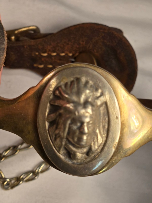 Vintage Spurs - Indian Head Design - Lindholm Bros      PRICE REDUCED