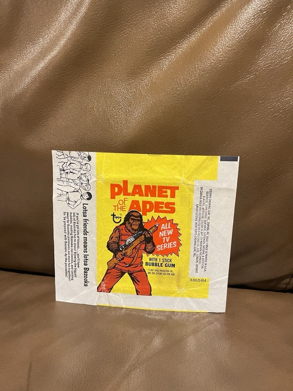 1975 Topps PLANET OF THE APES Wax Wrapper - Vintage, Original