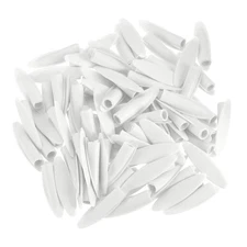 60Pcs 9mm Plastic Pocket Hole Plugs Slant Hole Caps for Wood Working, White