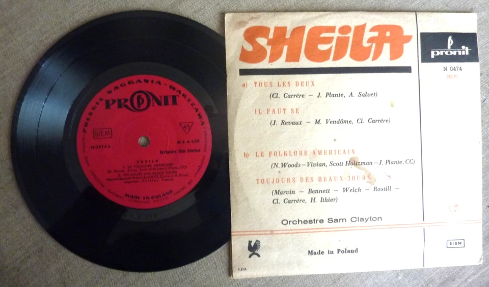 SHEILA / vinyle EP 4 titres, import pologne - Photo 2/2