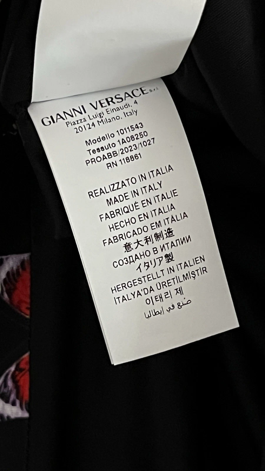 AUTENTICO Mini Abito Versace x Dua Lipa “La Vacanza Collection” 38 TAGLIA IT