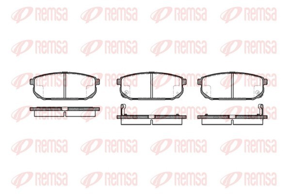 Remsa Bremsbelagsatz Scheibenbremse 1042.02 FüR KIA Sorento JC 1 Crdi 4WD-image