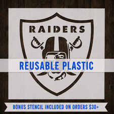 Las Vegas Raiders NFL Football Team Stencil, ...
