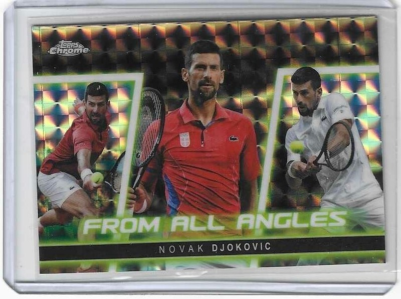 Novak Djokovic 2025 Topps Chrome Tennis Delight Geometric Angles $1.50 SHIPPING