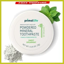 Natural Toothpowder with Kaolin & Bentonite - , Gluten-Free, 60+ Brushings