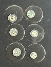 LOT OF 6 GLASS POCKET WATCH CRYSTALS SIZE 17 REPLACEMENT PARTS