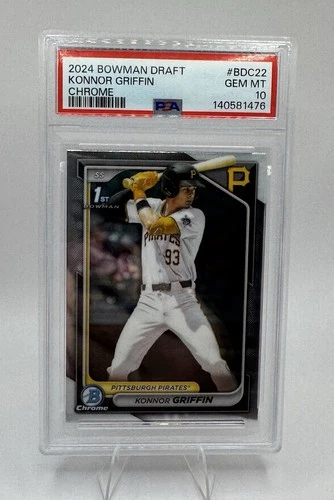 2024 Bowman Draft Chrome Konnor Griffin PSA 10 Gem Mint Rookie RC #BDC22