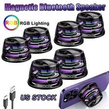 G200 Magnetic Bluetooth Speaker Mini Wireless RGB Lights Portable Phone Holder