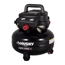 HUSKY 6 Gal. 175 PSI Electric Oil-Free High Performance Jobsite Pancake Air Comp