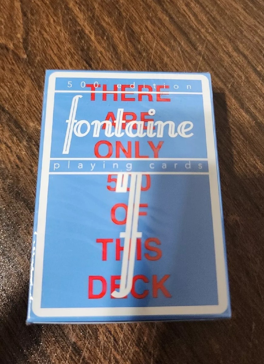 【fontaine】5000s アンコモンセット 新品未開封 限定品! Fontaine 500 Playing Cards Fontaine Futures Set 500 Edition