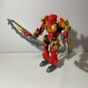 LEGO Bionicle Tahu Master of Fire 70787 Complete Both Masks Skull Spider