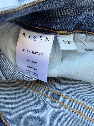 Risen Jeans - High Rise Crop Straight Jeans - RDP5250 Size 9/29 - Picture 9 of 11