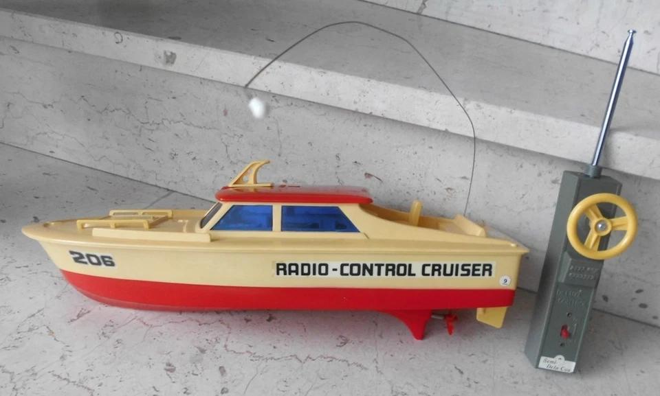 Nikko Boot Electric Motor Cruiser Radio Control Steering Nikko Motoryacht 1977 - Bild 2 von 4