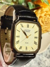 Vintage Working SEIKO Men s and Women s Watch Roman Index TANK New Belt Replacem