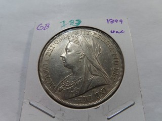 I83 Great Britain 1899 Silver Crown UNC
