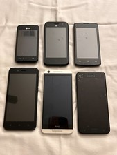 Mixed Lot Cell Phones - 6 untested, for parts LG, Samsung