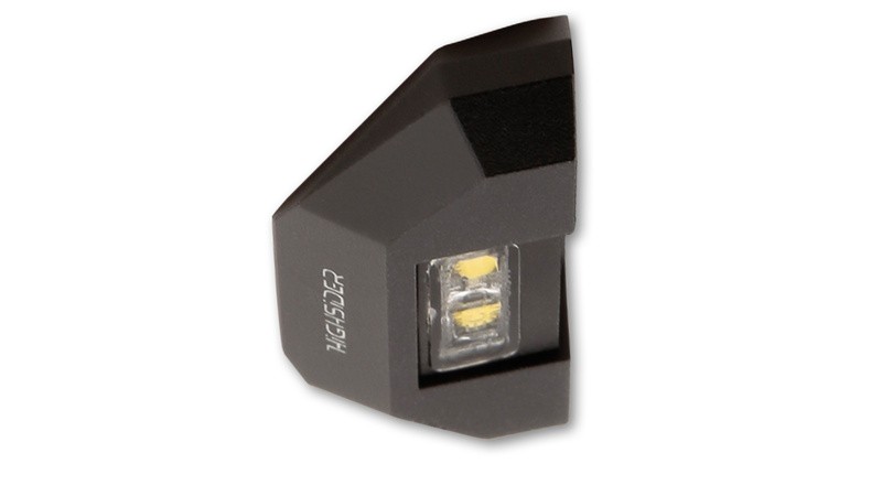 Éclairage de plaque LED HIGHSIDER Split-XL noir pour moto sportive - 3
